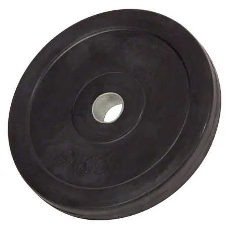 Weight plate with rubber coating,  3 cm, 5 kg, one piece