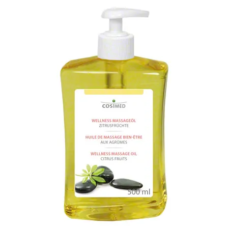 cosiMed spa wellness massage oil citrus fruit with pressure dispenser 500 ml