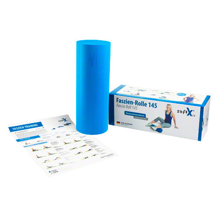 softX fascia roll 145,  14.5 cm x 40 cm, blue