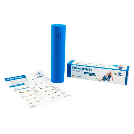 softX fascia roll 95,  9.5 cm x 40 cm, blue