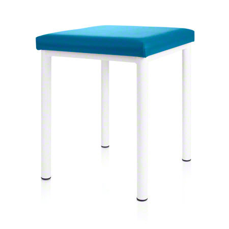 stool robusta with cushion, L x B 40 x 40 cm, frame color white